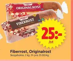 ICA Supermarket Fiberrost, Originalrost erbjuda