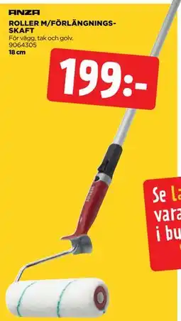 Jem&Fix ROLLER M/FÖRLÄNGNINGSSKAFT erbjuda