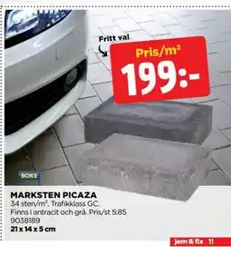 Jem&Fix MARKSTEN PICAZA erbjuda