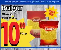 Supergrossen Bulgur erbjuda