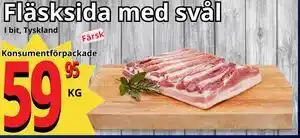 Fläsksida med svål