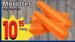 Supergrossen Morötter erbjuda
