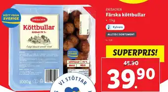 Lidl Enebacken Färska köttbullar 1kg erbjuda