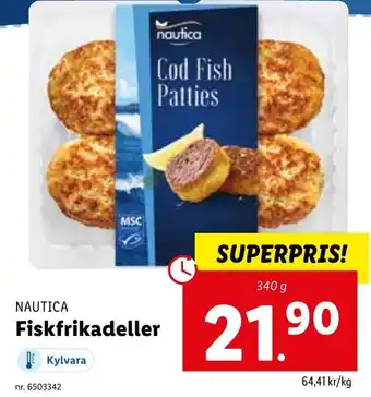 Lidl Nautica Fiskfrikadeller 340g erbjuda