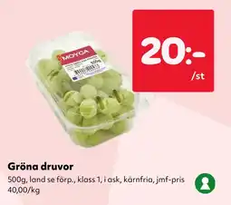MatArket Gröna druvor erbjuda