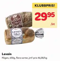 MatArket Pågen Levain erbjuda