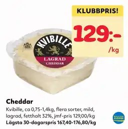 MatArket Kvibille cheddar erbjuda