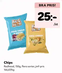 MatArket Redhead chips erbjuda