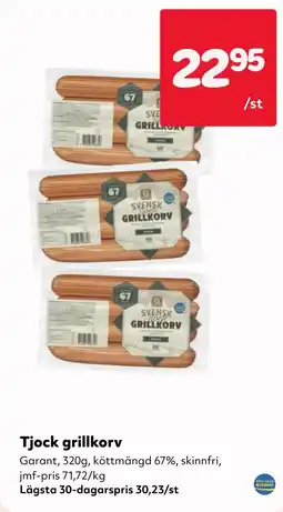 MatArket Garant grillkorv erbjuda