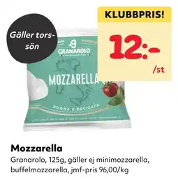 MatArket Mozzarella Granarolo erbjuda