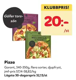 MatArket Garant pizza erbjuda