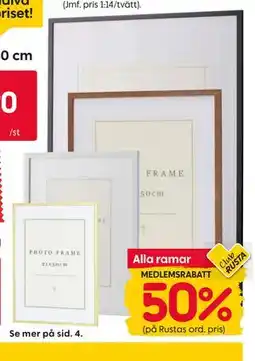 Rusta Alla ramar erbjuda