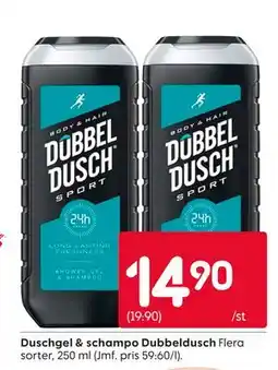 Rusta Duschgel & schampo Dubbeldusch erbjuda