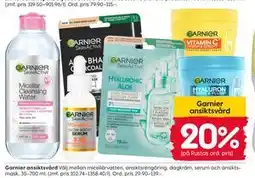Rusta Garnier ansiktsvård erbjuda
