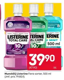 Rusta Munskölj Listerine erbjuda