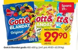 Rusta Gott & Blandat godis, Medlemspris erbjuda