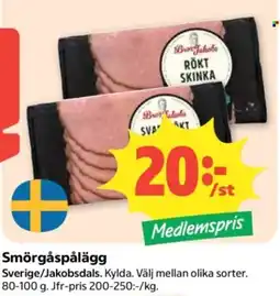 Coop Bror Jakobs Rökt Skinka erbjuda
