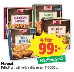 Coop Felix Matpaj erbjuda