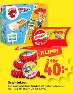 Coop Babybel Ost/mjukost erbjuda