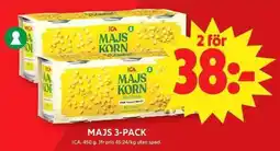 ICA Maxi Ica maJS korn erbjuda