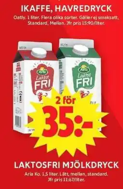 ICA Maxi Arla Laktosfri mjölkdryck erbjuda