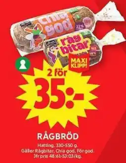 ICA Maxi Rågbröd erbjuda