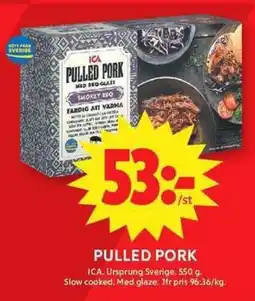 ICA Maxi Ica pulled pork erbjuda