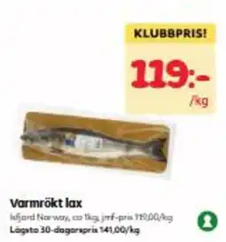Östenssons Varmrökt lax erbjuda