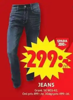 ICA Maxi Grant jeans erbjuda