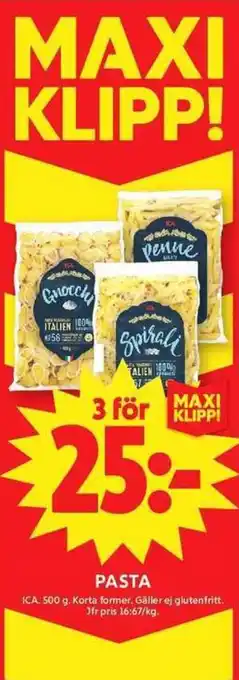 ICA pasta