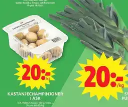 ICA Maxi Ica kastanjechampinjoner erbjuda