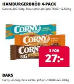 Tempo Corny hamburgerbröd erbjuda