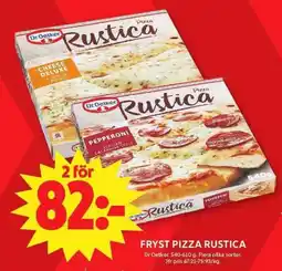 ICA Maxi Dr Oetker pizza rustica erbjuda