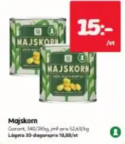 Östenssons Garant majskorn erbjuda