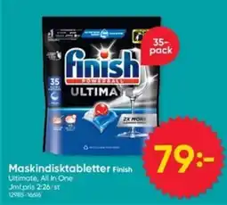 DollarStore Finish Maskindisktabletter Ultimate, All In One erbjuda