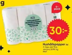 DollarStore iisi hushållspapper erbjuda