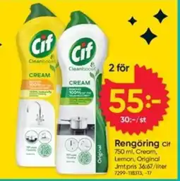 DollarStore Cif rengöring cream erbjuda
