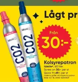 DollarStore Ideale+ kolsyrepatron erbjuda