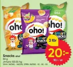 DollarStore Snacks oho! erbjuda