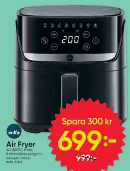 DollarStore wilfa air fryer erbjuda