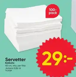 DollarStore Kotikulta servetter erbjuda