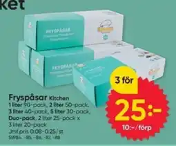 DollarStore Fryspåsar Kitchen erbjuda