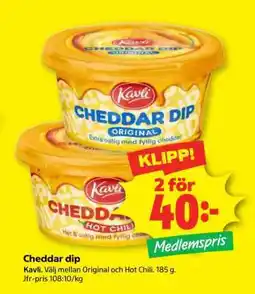 Stora Coop Cheddar dip erbjuda