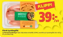 Coop Färsk Kycklingfilé erbjuda