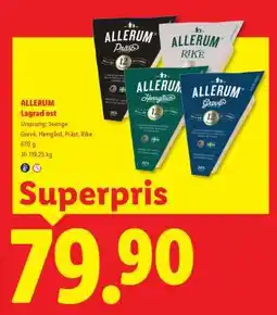 Lidl ALLERUM Lagrad ost erbjuda