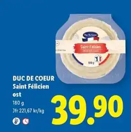 Lidl DUC DE COEUR Saint Félicien ost erbjuda