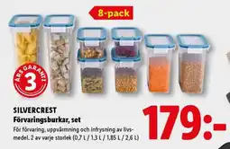 Lidl SILVERCREST Förvaringsburkar, set erbjuda