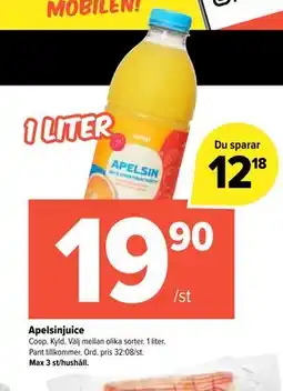 Coop Extra Apelsinjuice erbjuda