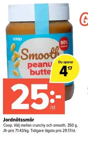 Jordnötssmör