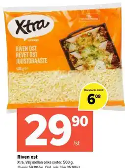Coop Extra Riven ost erbjuda